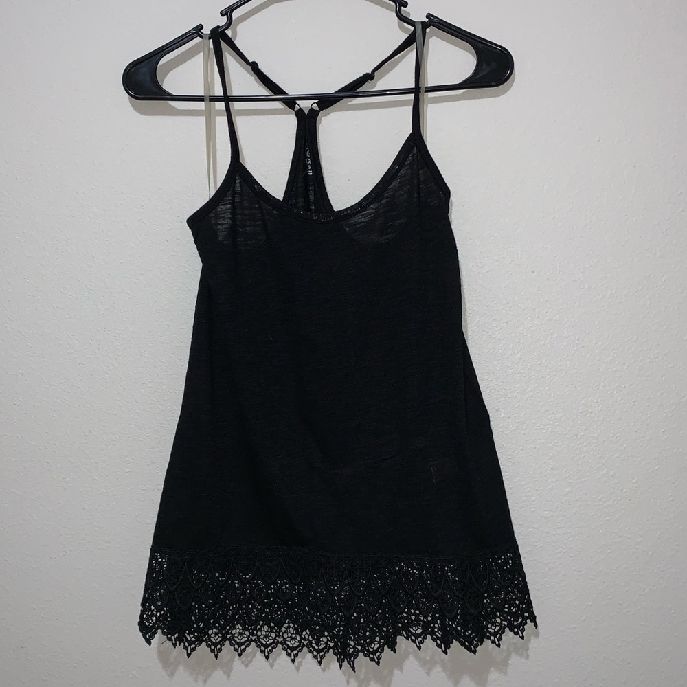 Black tank top